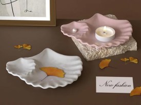 Molde silicona hoja GINKGO doble